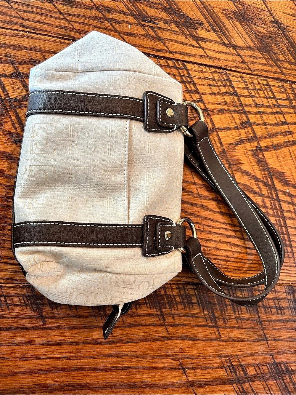 Liz Claiborne Crossbody Bag in White & Brown